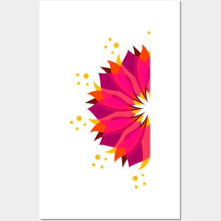 Abstract Flowers Posters and Art